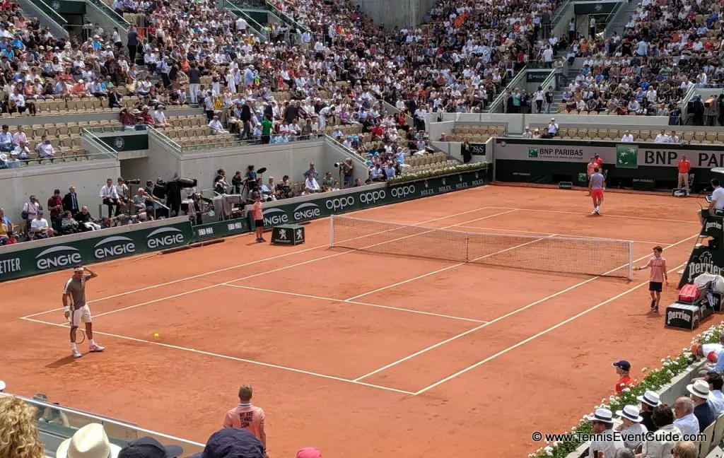 Federer vs Wawrinka on Suzanne Lenglen Roland Garros