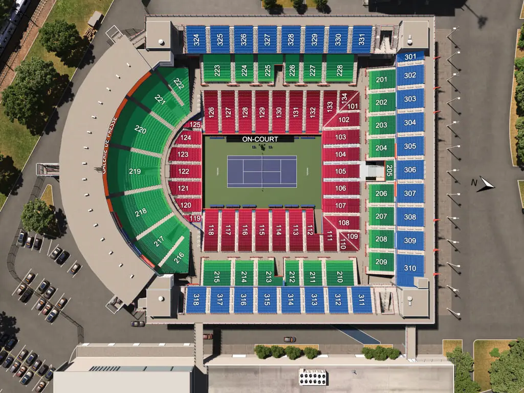 Uniprix Stadium Tennis Seating Chart Montreal
